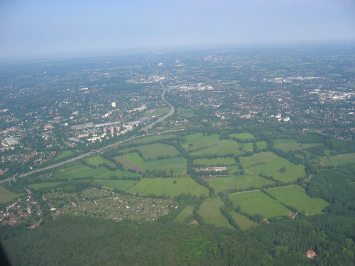 A7 from Hamburg to Flensburg from the skies
