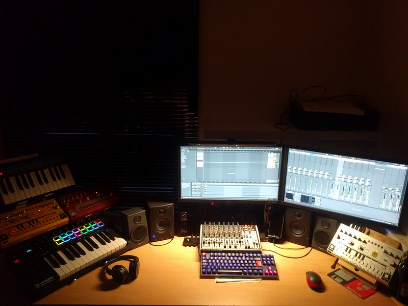 My Artix Linux / Ableton Live workspace!